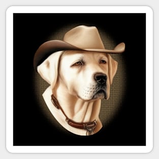 White Labrador Retriever Dog Sticker